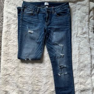 Sneak peak distressed boyfriend jeans